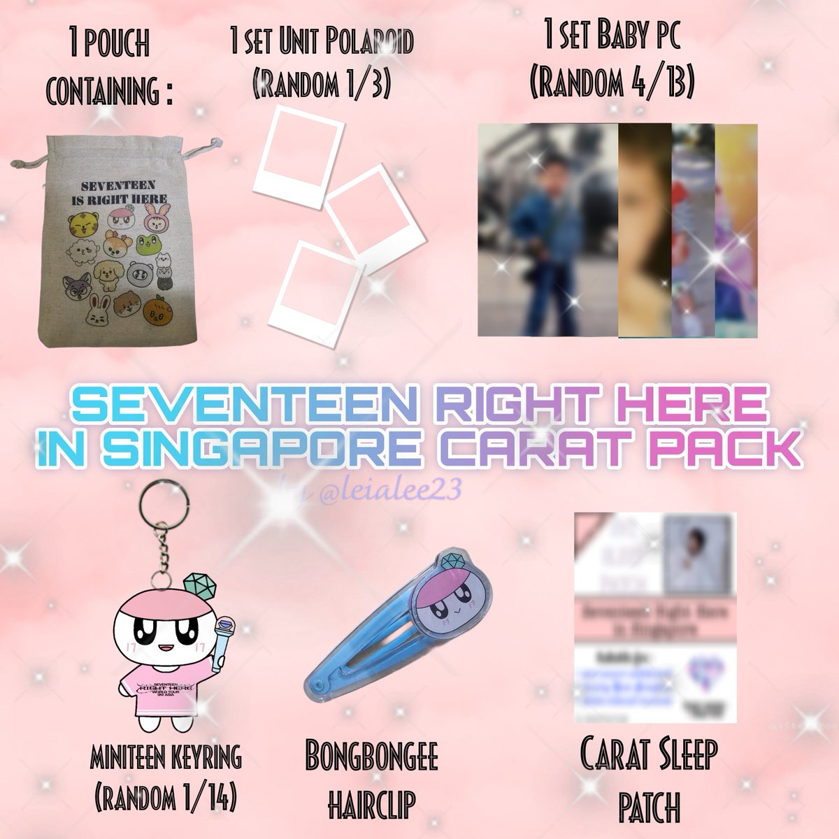 theleialee's tweet photo. ☆ SVT Right Here in SG Carat Pack ☆ by Leialee23

💎 25th January 2025 (Saturday)
💎 Exact time &amp; place tba

See you there!

#SEVENTEEN_RIGHT_HERE_IN_SINGAPORE #SVT_RIGHT_HERE_IN_SINGAPORE https://t.co/9DhwfqMJsS