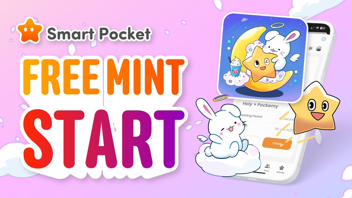 smapocke's tweet photo. A new Free Mint has started @holysinfo 
This is a special limited collaboration🌟 https://t.co/XzACLxgPDt