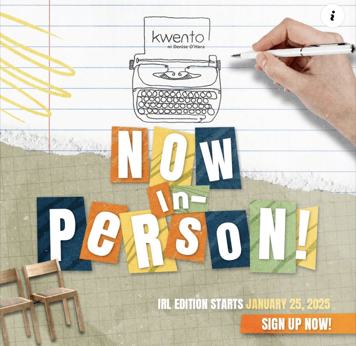 📅 𝗪𝗼𝗿𝗸𝘀𝗵𝗼𝗽 𝗗𝗮𝘁𝗲𝘀:
Jan 25, Feb 1, 8, 15 (in-person)
Mar 1 (virtual) 
Mar 8 (culminating session)
📍 𝗪𝗵𝗲𝗿𝗲: Café Siriusdan, Mandaluyong
⏰ 𝗪𝗵𝗲𝗻: 2 PM – 6 PM
💻 𝗦𝗶𝗴𝗻 𝘂𝗽 𝗵𝗲𝗿𝗲: tally.so/r/n9p745