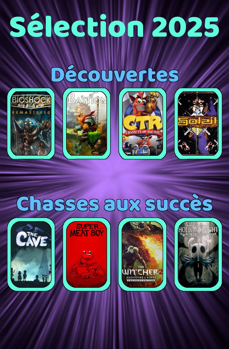 Darth_Colette's tweet photo. La #Selection2025 des jeux à réaliser en stream a été faite !

J’espère que ce programme vous plaira. Il y avait tellement de bonnes choses de proposées 🫶

Un peu plus de détails plus bas ⬇️ https://t.co/hwC3peMKiD