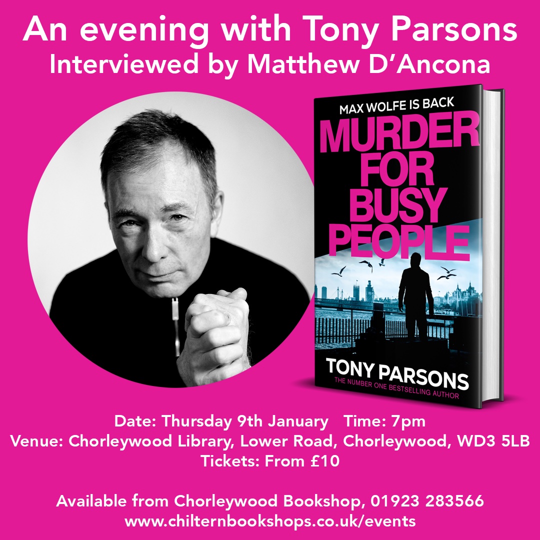 TonyParsonsUK's tweet photo. See you in there on Thursday, I hope! Thanks to everyone who has bought, reviewed and posted about Murder For Busy People. #MaxWolfe https://t.co/n9Xxg7XoUq