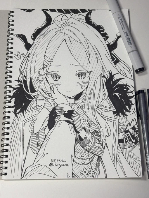#ブルアカ #BlueArchiveFanart 
ヒナ描いたよー ご査収の程よろしくお願い致します 
