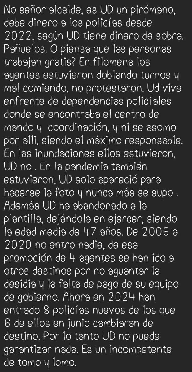 guidoprincesa's tweet image. El alcalde de Coslada, el socialista Viveros, anuncia antes de la cabalgata y con un nivel de alerta IV antiterrorista, que no puede garantizar la seguridad del recorrido, y le hecha la culpa a los policías a los que lleva años maltratando. Estamos en manos de locos. Si no puede…