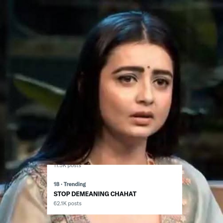 STOP DEMEANING CHAHAT is trending in India with 62K + posts