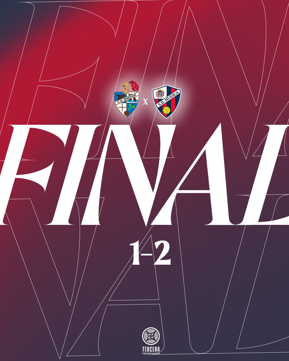 FINAL | ¡Remontadaaaa!

Gran victoria que nos sitúa de nuevo en lo más alto de la clasificación.

🚀 Tres puntazos para empezar el 2025 🚀

1-2🔺 | #BinéfarHuesca 🔵🔴