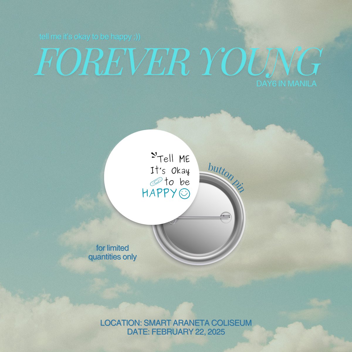 kyufornyu's tweet photo. ⋆˚✿˖° tell me it’s okay to be happy ⋆˚✿˖°

fan support for day6 by @kyufornyu 

✧ like &amp; rt
✧ 1:1 ratio
✧ for limited quantity only
✧ can do on-the-spot trade
✧ more updates on thread

#DAY6_3RD_WORLDTOUR_MNL #ForeverYoung #DAY6 https://t.co/RQoZt5NF75