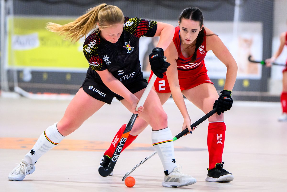 USAFieldHockey's tweet photo. The No. 9 U.S. Women’s National Indoor Team and No. 8 Belgium met in the final at the 2025 Rohrmax Cup in Vienna, Austria. Although the Red Panthers previously beat USA in pool play, the Eagles reversed the outcome claiming a 7-4 victory.

https://t.co/EYovOhpixP https://t.co/IDooBVkAjd