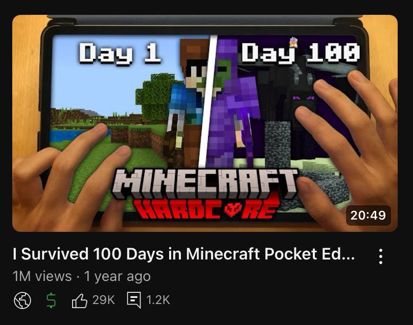 PadaIOS's tweet photo. First time getting 1 Million views on the main channel TYSM! 🔥 https://t.co/Z4itTt1bGL