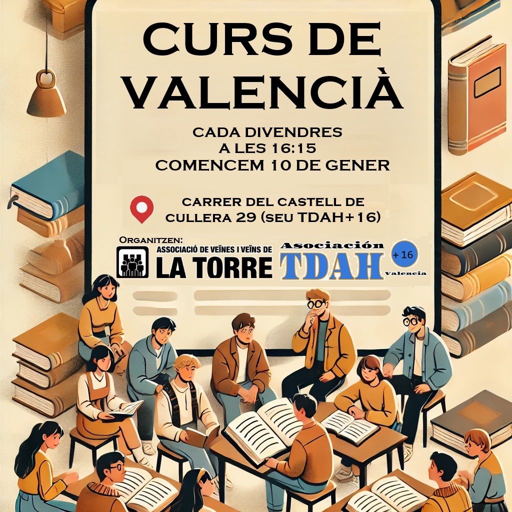 veinsdelatorre's tweet photo. Aprofitem per recordar que a la nostra associació també hi ha espai per a l'aprenentatge. 🤓📚 https://t.co/tUzy5np0Vs