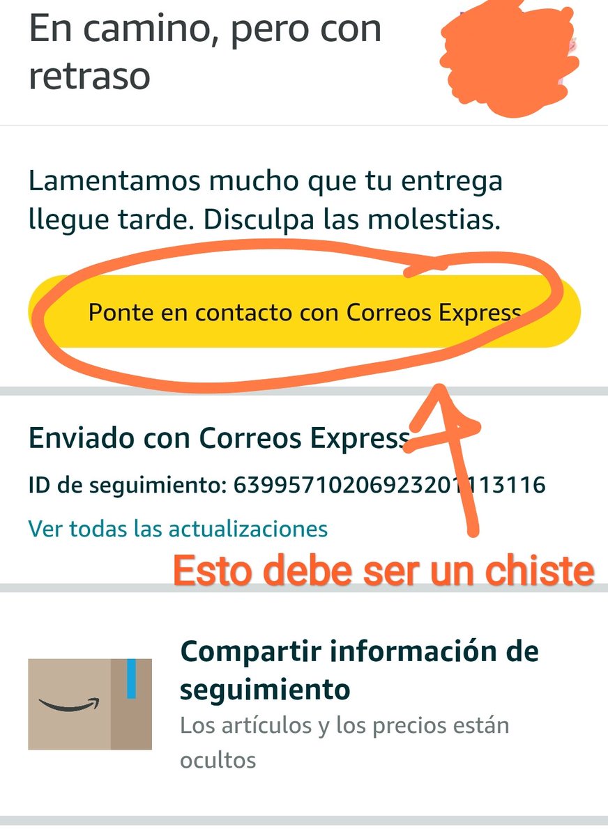 Puchimatu's tweet photo. @Cex_responde @AmazonHelp @CorreosExpress https://t.co/EMYGDUGdJT