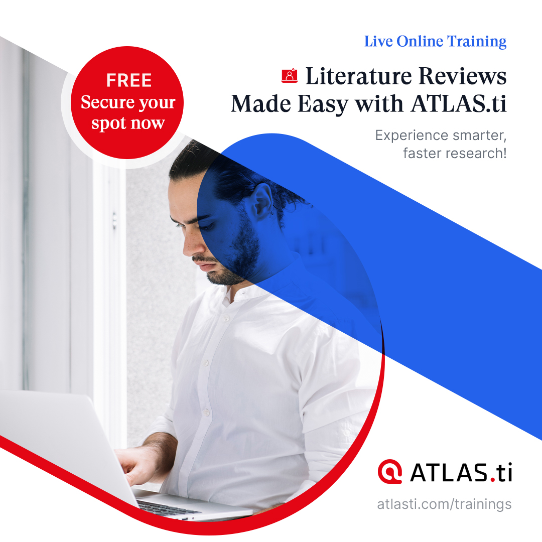 ATLASti's tweet photo. Did you know that ATLAS.ti isn’t just for analyzing qualitative data?
Yes! It can also make your literature reviews more efficient and organized.
https://t.co/elAGrvlfiw
#atlasti #atlasticommunity #atlastiai https://t.co/zDyootU0WD