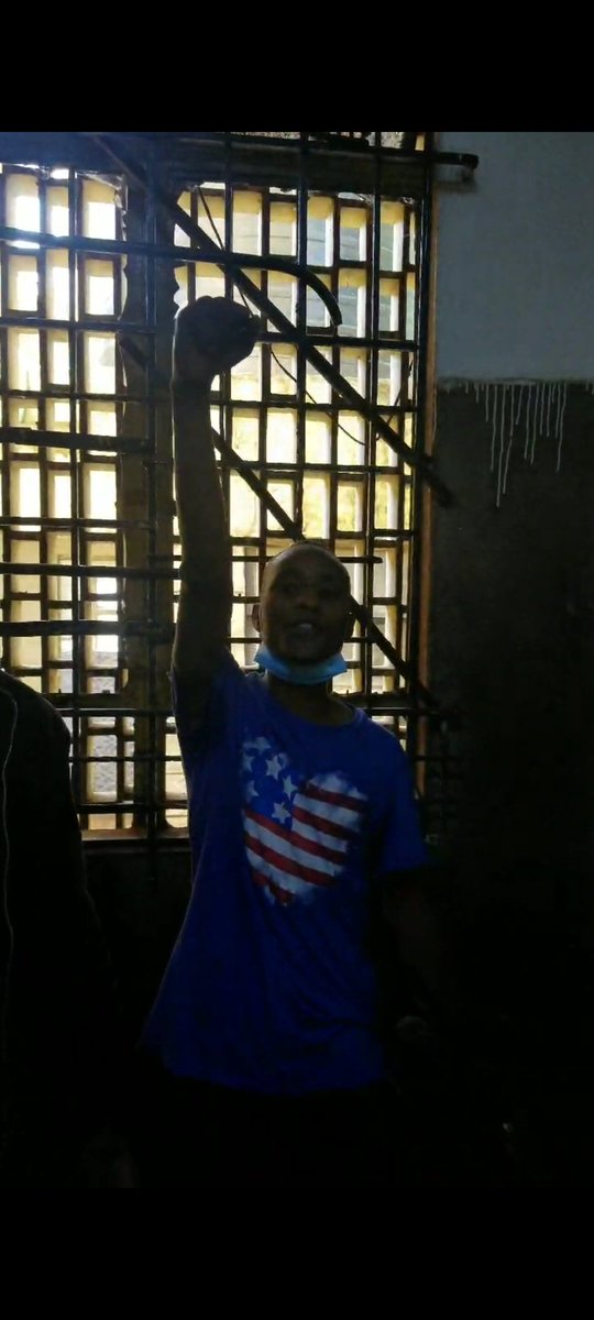 BettieWaShiro's tweet photo. Kayole Police Station, it is unlawful to have Hassan Githinji in your cells for the last 5 days without taking him to court. 

Firstly, he was randomly picked from the streets of Kayole by Officer Wambua. @NPSOfficial_KE https://t.co/KhjNWUjvlu