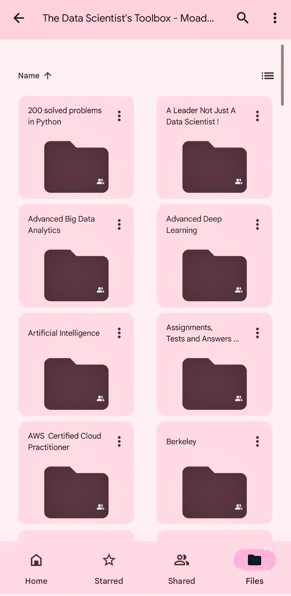 Jeffar_AI's tweet photo. 85.65 GB Paid Courses Collection

FREE for 1000 people!👇

💻 Data Science
🐍 Python
🤖 AI
☕ Java
📊 Big Data
📈 Analytics
☁️ Google Cloud
🧠 ML &amp; DL
🔓 Ethical Hacking

How to get it:👇
1️⃣ Follow
2️⃣ Like &amp; RETWEET
3️⃣ Reply "Send" https://t.co/AuoKfeqOn2