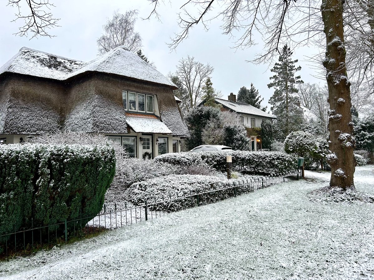 ☃️❄️ Aan de rand van Hattem de Veluwe opgelopen. Met slechts 1 tot 3 centimeter #sneeuw toch een fraai winterwonderland.