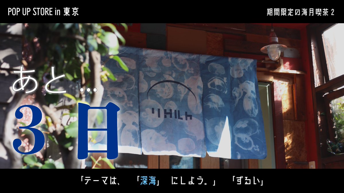 samelt_official's tweet photo. 『期間限定の海月喫茶2』

開催まであと...3日✨

今回は前回以上に空間にフォーカスし、海月喫茶サメルトならではの世界に溺れる、素敵な場所でお待ちしております🌙 https://t.co/uljMD6TwfF