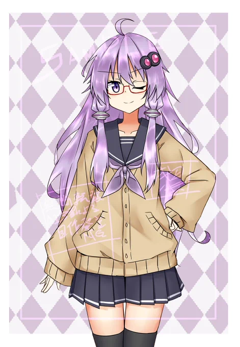 ゆかりさん立ち絵のサンプル今こんな感じ 