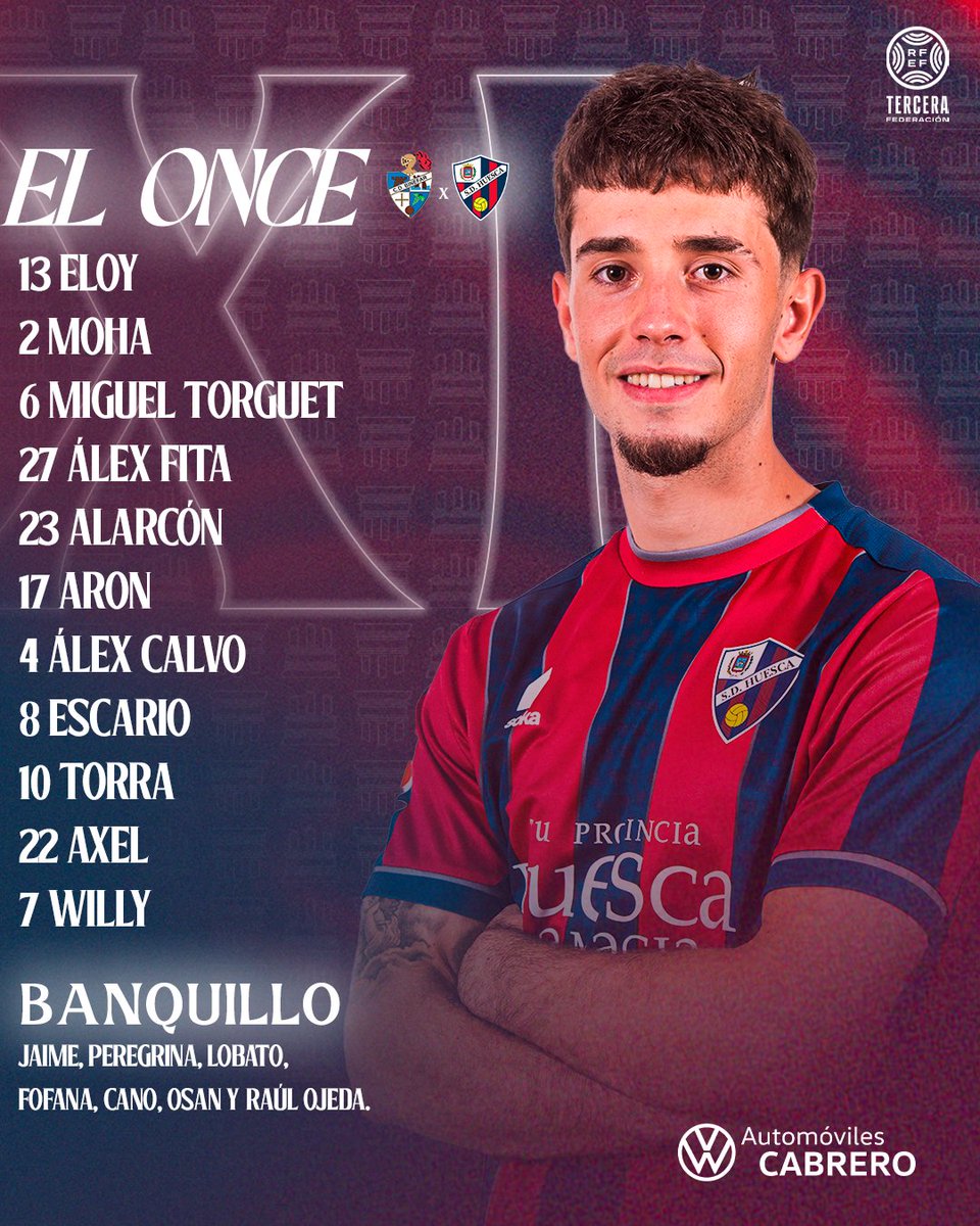 👥 ALINEACIÓN | Estrenamos año con este once.

#TerceraRFEF | #BinéfarHuesca🔵🔴