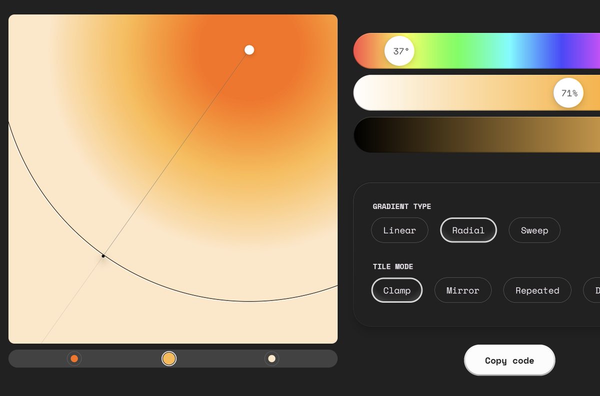 sinasamaki's tweet image. 🎨 Making some spicy samples for UI I can make using my gradient playground

#JetpackCompose #ComposeMultiplatform