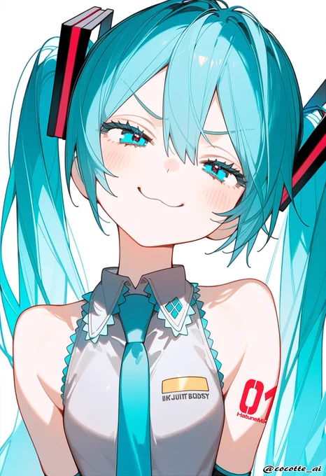#初音ミク にやり 