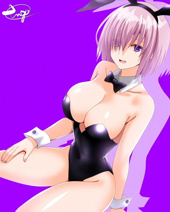 去年の元旦に描いてたこぼれそうなマシュバニー。なんか出すタイミングが無くて一年寝かせてた^^;#FGO 
