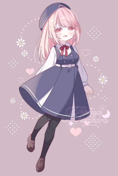 うちの子いちごのキャラ紹介です。ファンアートには#近所のメス画キちゃんをつけて投稿していただけたら嬉しいです#創作 #オリジナル #近所のメスガキちゃん 