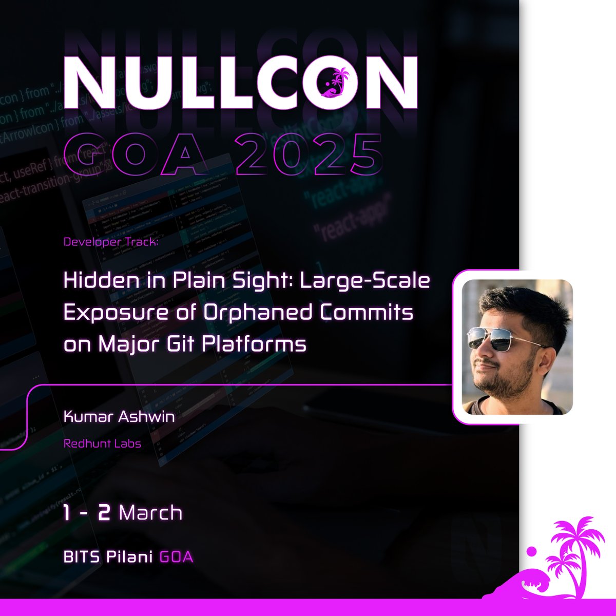 😮‍💨…and sometimes users accidentally push sensitive information into Git platforms which can be exploited by malicious actors

Join <a href="/0xCardinal/">Kumar Ashwin 🍥</a> at #NullconGoa2025 to uncover security risks of dangling commits

👉 nullcon.net/goa-2025/speak…

#GitHub #GitLab #Bitbucket