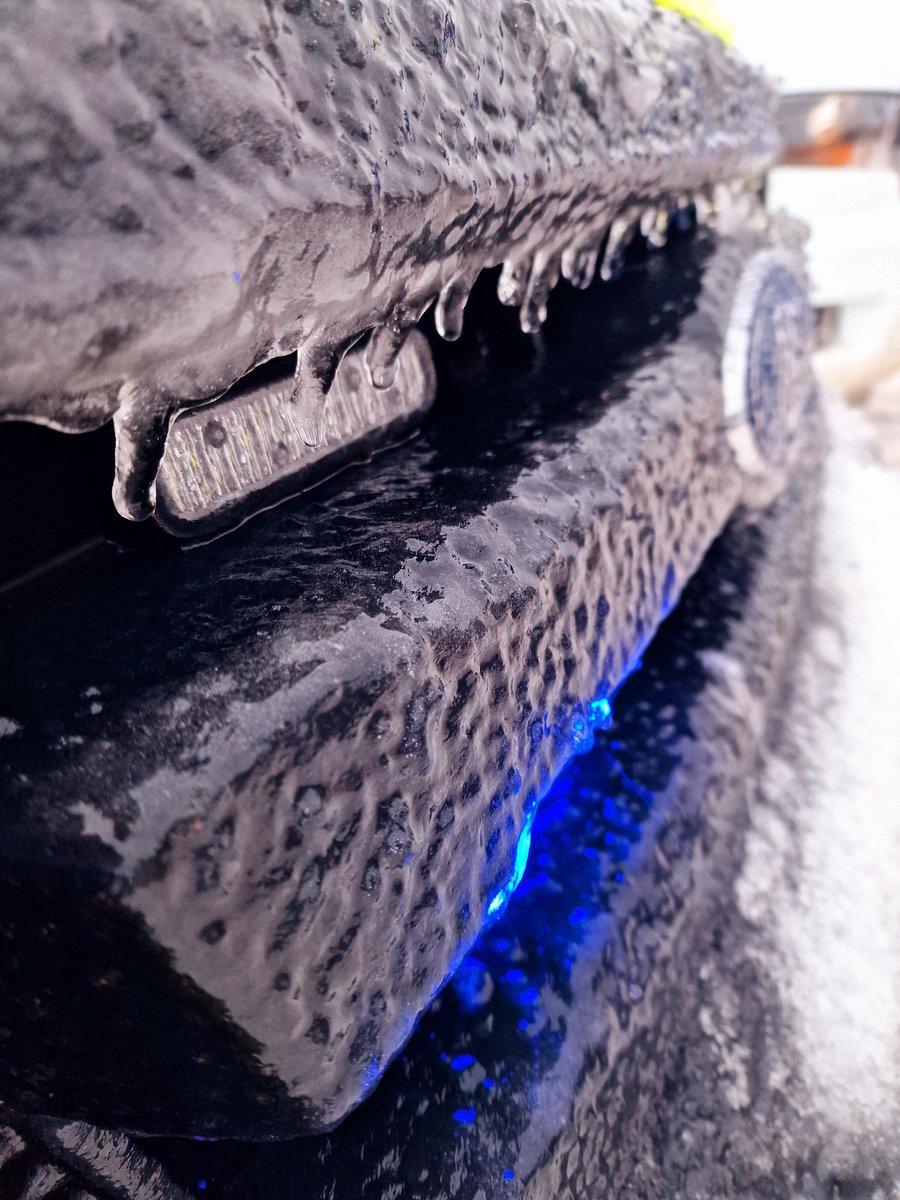 It's rather cold out....... 🧊 

#police #rural #Winterstorm2024 #winterstorm2025