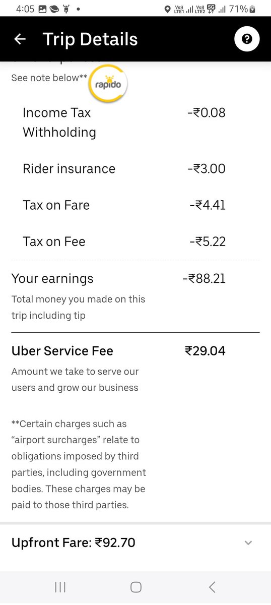 DevinderKu92916's tweet photo. @uber @ uber a very froad compney https://t.co/6qeIGWwAua