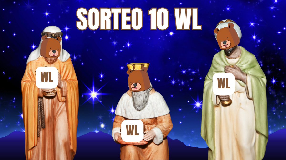 SORTEO 10 WL
Hoy vienen los reyes magos y puede que te traigan una WL para <a href="/Bera_Coin/">$BERACHAIN - Beracoin</a> 👑

CÓMO PARTICIPAR
👉🏼 Seguir a <a href="/Bera_Coin/">$BERACHAIN - Beracoin</a> y a <a href="/David_Cripto/">David Cripto | DeFi Antipasivo 🧩</a> 
👉🏼 Unirte a su Telegram: t.me/BeraCoinPortal
👉🏼 Dar like y retweet
👉🏼 Etiquetar a 2 amigos en los comentarios junto a tu wallet