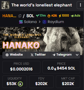 Hanako - The World’s loneliest elephant tweet media