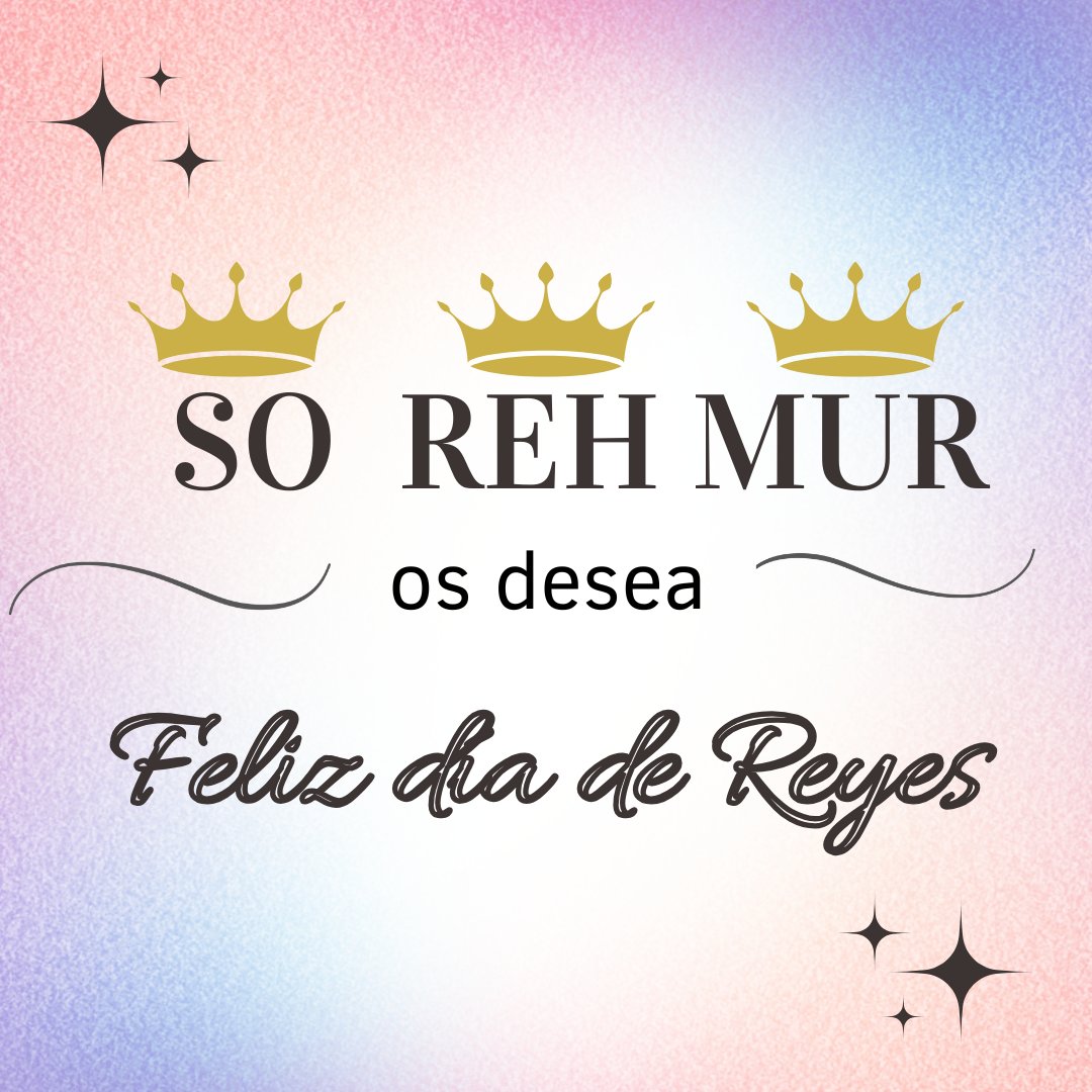⭐ Estrella de Belén, brilla con fuerza, más que el artificio que nos ciega, para llenar de magia nuestras vidas y las de quienes nos rodean. 

SOREHMUR os desea... ¡feliz Noche y Día de Reyes! ❤️❤️❤️