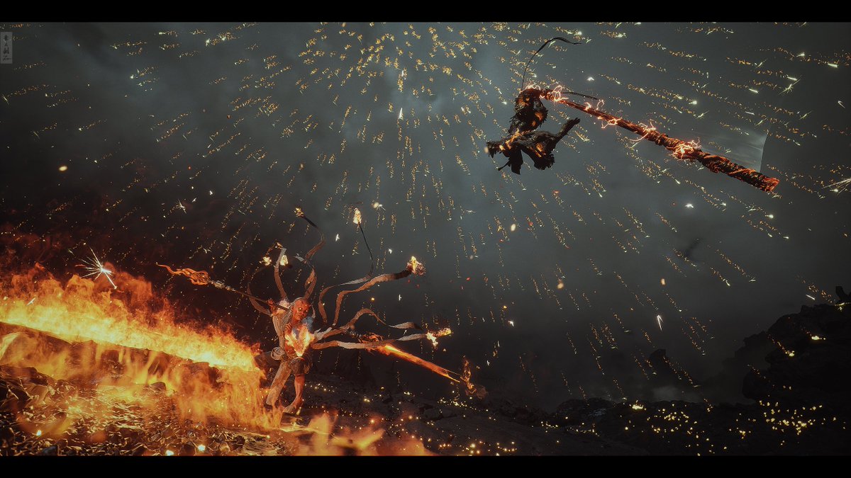 LQniupitang's tweet photo. The wallpaper of [Black Myth Wukong] that you can't get. I'll send it to you! 
Series Two 
你们得不到的【黑神话悟空】的壁纸。 
我来发给你们！ 
系列二
B站@卡路李大剑 #BlackMythWukong