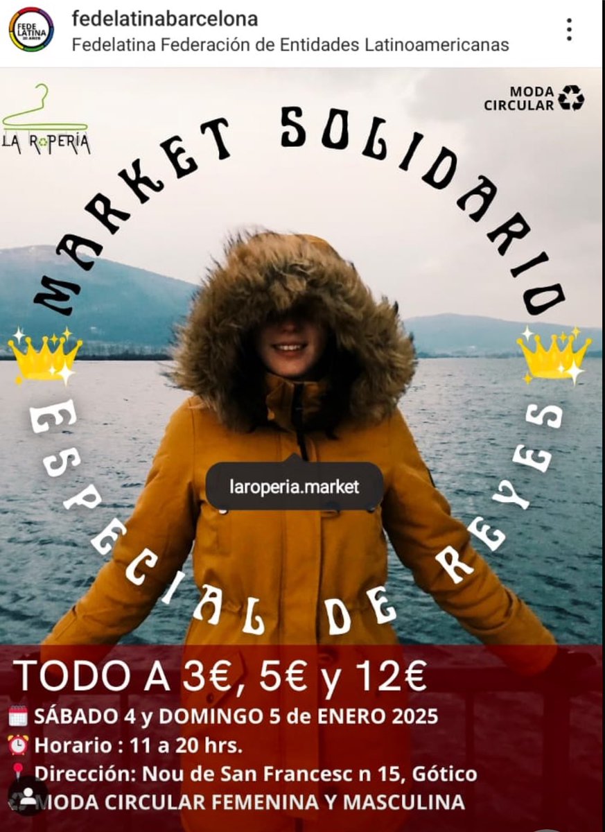 hispaven's tweet photo. Vuelve a Fedelatina el mercado solidario! https://t.co/Spqm1d1sPd