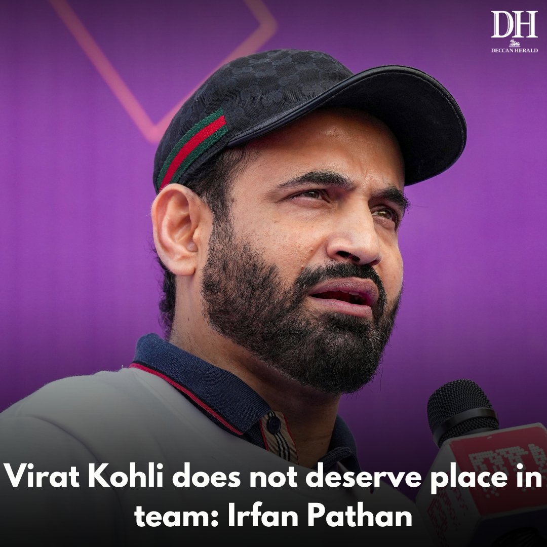 DeccanHerald's tweet photo. Lambasting #ViratKohli for neither #playing #domesticcricket nor #workinghard to iron out the #technicalflaws in his #game, former pacer #IrfanPathan on Sunday #questioned star batter's #place in the #Indianteam.

https://t.co/8LPNJ1uI3Y https://t.co/n9qo9CvNtE