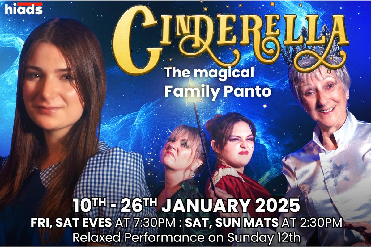 Our magical panto Cinderella opens this Friday! Lots of fun for all the family, running each Fri-Sun until the 26th Jan. Tickets: stationtheatre.co.uk/cinderella #hayling #haylingisland #havant #postmouth #chichester #panto #theatre #music #song #cinders #pantomime #events #whatson