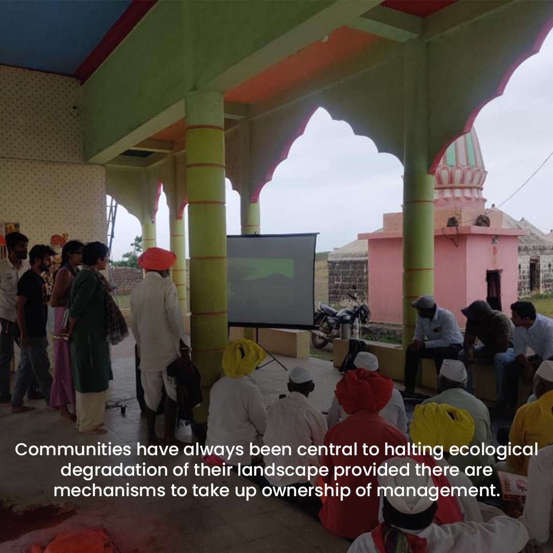 Savanna grasslands of Maharashtra are socio-ecological systems that have always been shaped by people and biodiversity. However, land use diversions and absence of strong village level institutions has led to poor management of these ecosystems.