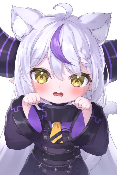 ねこみみラプにゃ～ん#laplus_artdesu 