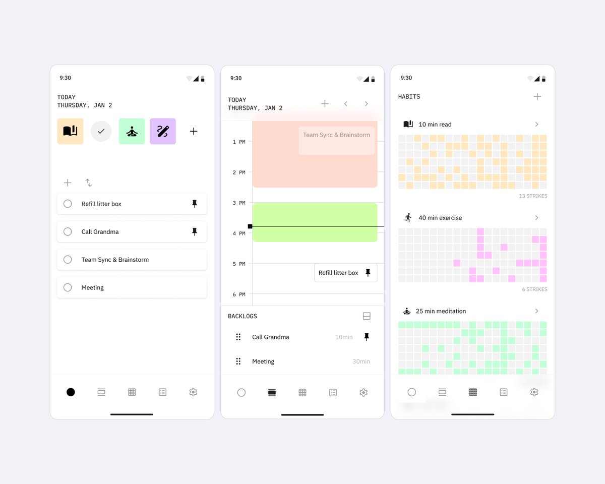 mfyotra's tweet photo. To-Do List and Habit Tracker App design exploration https://t.co/YCH8UJfk9r