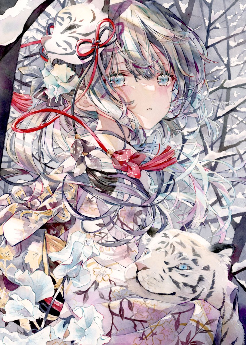 「白虎(2022)再掲載 」|優子鈴(ゆこりん)◆初画集4/24のイラスト
