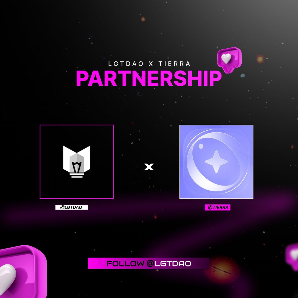 LgtDao's tweet photo. 🎁@LgtDao x @tierra_io
We're excited to announce our partnership with @tierra_io ❤️.

To celebrate, we'll giveaway 3 Polar Bear Roles for their Cosmic Stars NFT collection

▣ Follow @LgtDao
@tierra_io and @thecisco_

▣ Like+RT+Tag two frens

▣ Drop your EVM address 

⌛️24h⌛️ https://t.co/MQTrkiR4cB