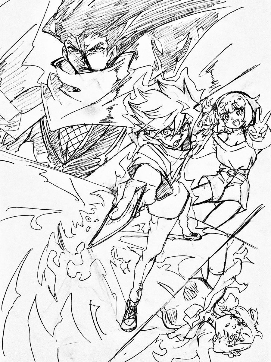 Duel Masters LOSTの漫画一気読みしたら面白かったので落書き 