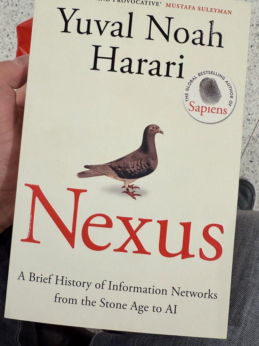 QaiserBachani's tweet photo. An excellent read as we approach 2025.
#nexus #AI #NewBook #goodreads2025 @harari_yuval https://t.co/U49rDXcegx