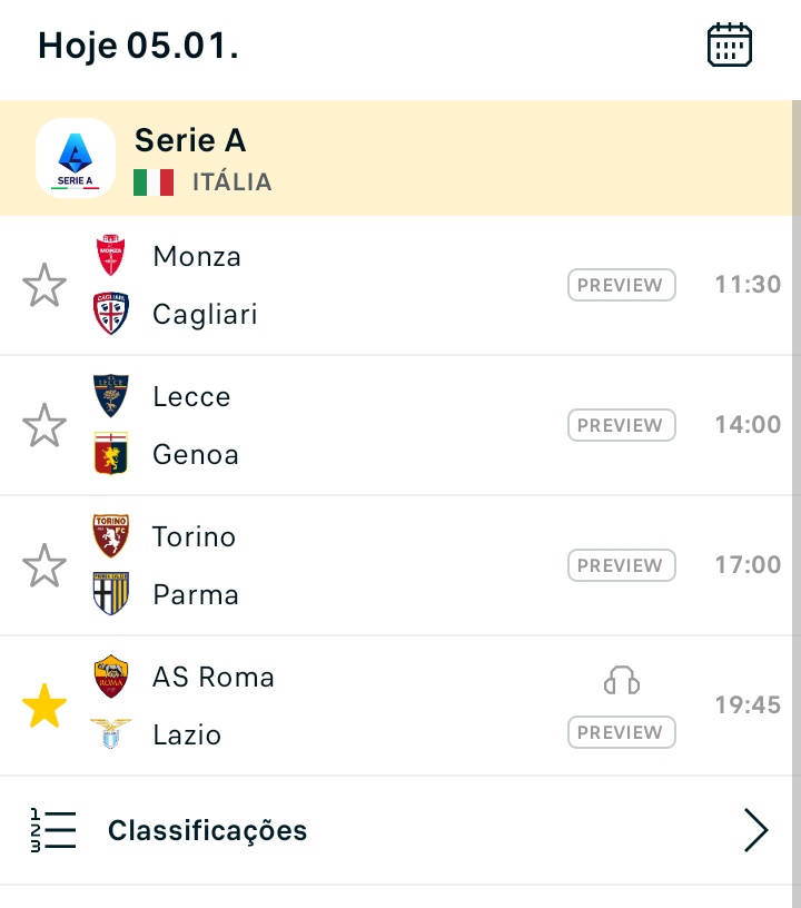 JonathanRosa004's tweet photo. Infelizmente eu não tenho vontade de apostar nos jogos do campeonato italiano.
Campeonato italiano ficou horrível de uns tempos para cá. https://t.co/flXGt8itdS