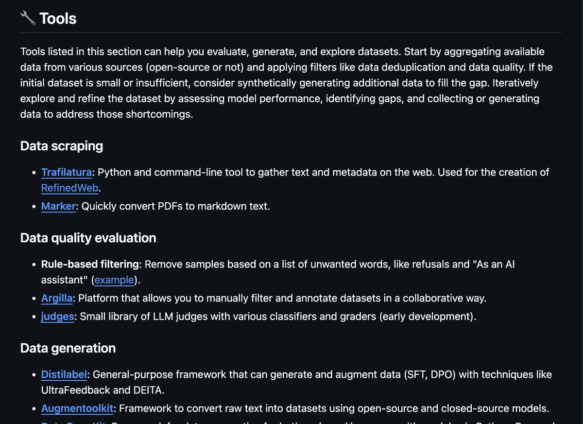 maximelabonne's tweet photo. 💾 LLM Datasets v2.0

Massive update to the repo that inspired Phi-4 (;)) with new datasets, categories, and tools. I also reworked the text to make explanations clearer and more up-to-date.

Check it out for your next run: https://t.co/hmV8CnflCN