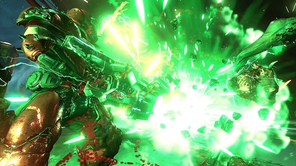 Transfixed14's tweet photo. @NVIDIAGeForceUK @bethesda First finding and using the BFG 9000 in Doom Eternal and being blown away. 

#GeForceGreats https://t.co/1cT5qVcdDS