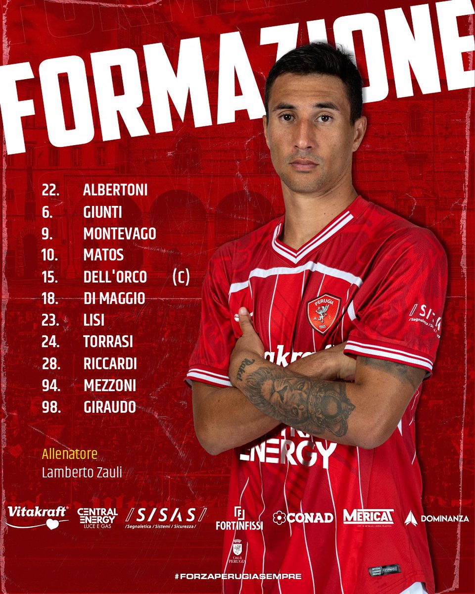 ACPerugiaCalcio's tweet photo. 📢 𝑰𝒍 𝒏𝒐𝒔𝒕𝒓𝒐 1️⃣1️⃣
A disposizione: #Yimga, #Romagnoli, #Leo, #Bacchin, #Amoran, #Bartolomei, #Cisco, #Broh, #Marconi, #Plaia, #Polizzi
💪⚪️🔴
#forzaperugiasempre #SpalPerugia @seriecofficial #SPAPER https://t.co/r8xylR8Fk5