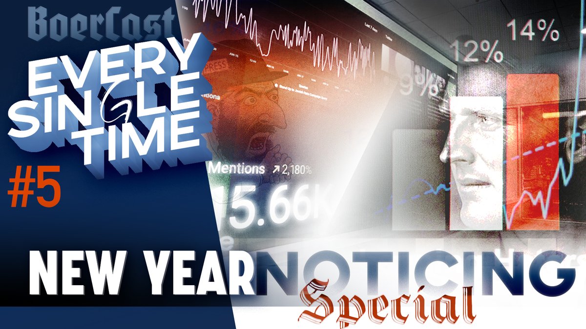 BoerCast's tweet photo. BoerCast - Every Single Time Ep. 5 - New Year Noticing Special

Join us tomorrow for a new episode of Every Single Time at 21:00 SAST, 20:00 CET and 14:00 EST.

Odysee:
https://t.co/1ty7qRztFv

Twitter space:
https://t.co/iX37EJqIPA https://t.co/pVeWWS7EyQ
