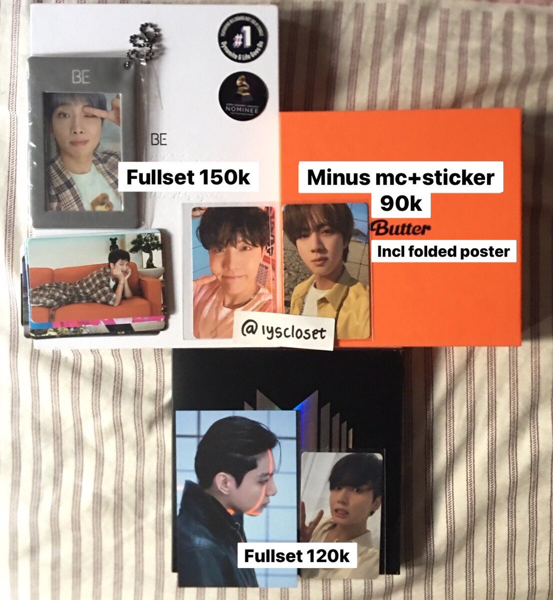 iyscloset's tweet photo. Help rt please
Wts // want to sell AAB BTS clearance sale
📍kepri, tpinang
✅🍊
❌adm+packing
#wts #bts #merchbts #album https://t.co/1f0kFaigcv