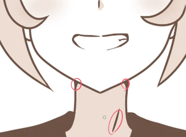ものすごく今更ですが、赤丸のとこ意識して描いてるのですが本当によく見てくださってて感激しちゃってる… 