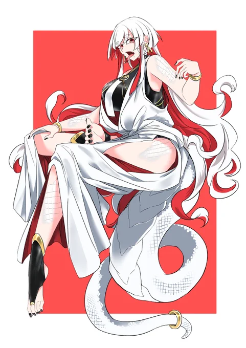 あけましておめ白蛇でかちち身長2m低血圧どすけべ姉貴 